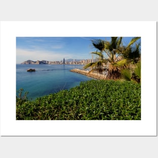 Benidorm Poniente Beach Costa Blanca Spain Posters and Art